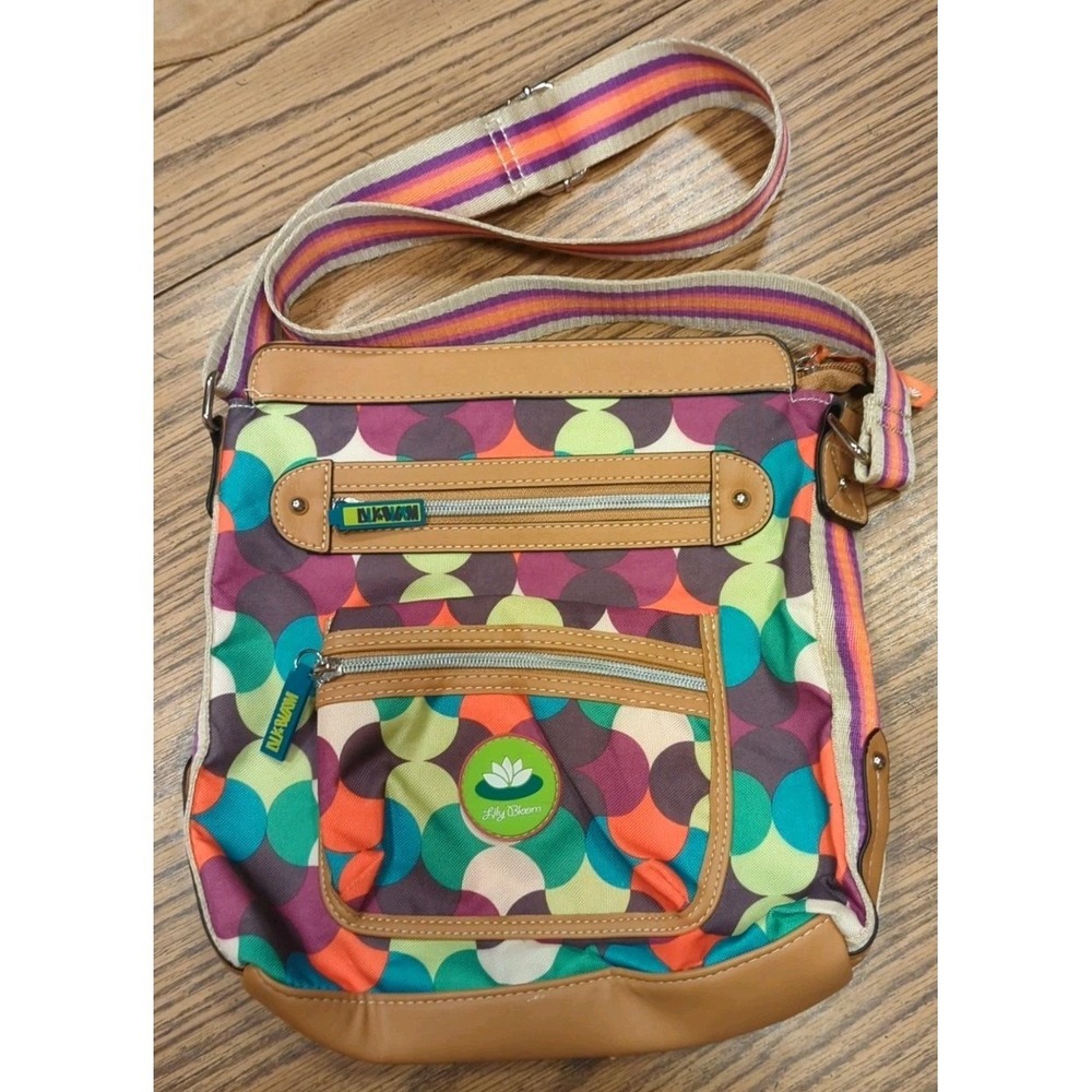 Lily Bloom Bright Floral Crossbody Body Adjustable Strap Super Cute!